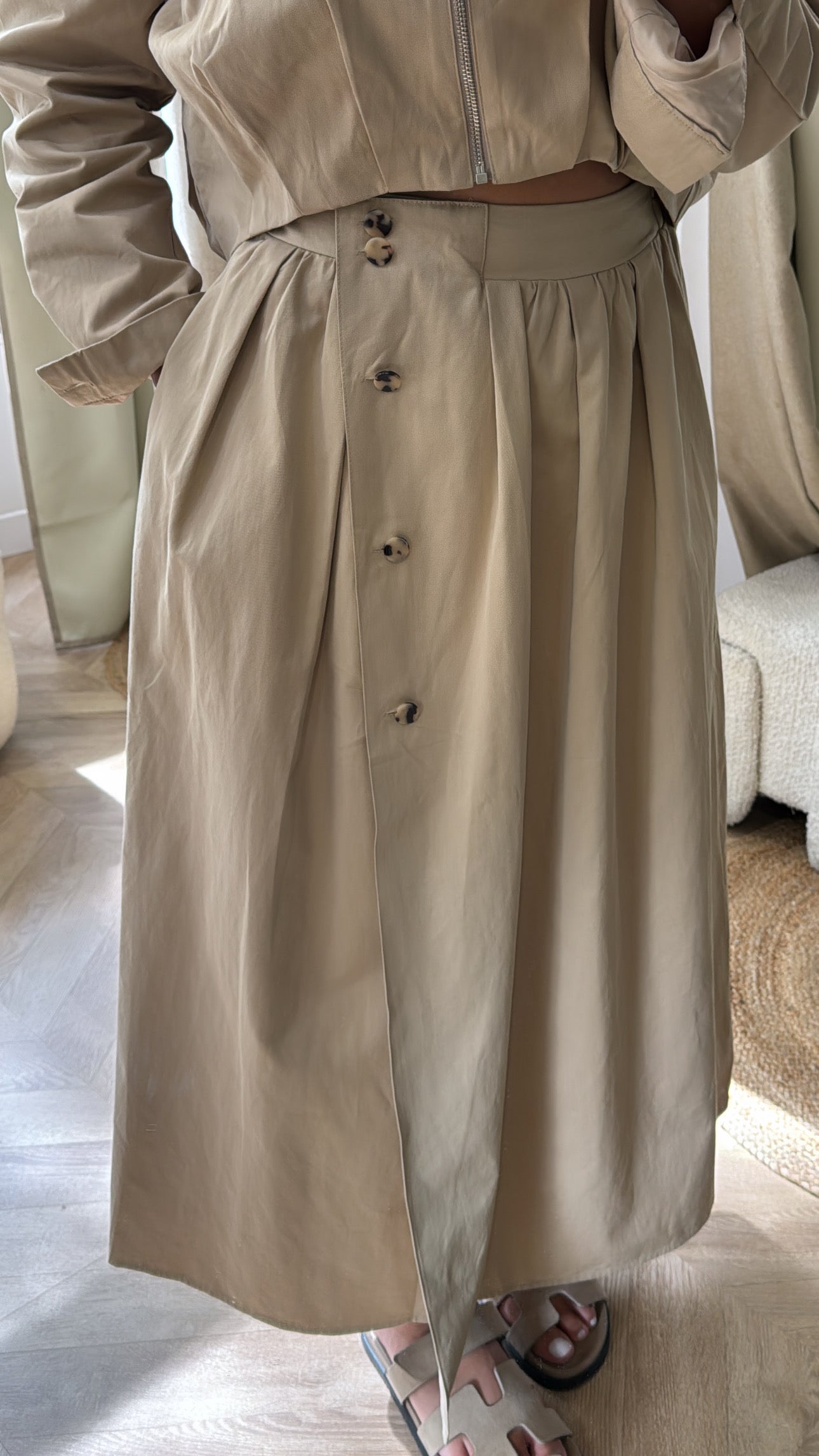 JUPE BEIGE