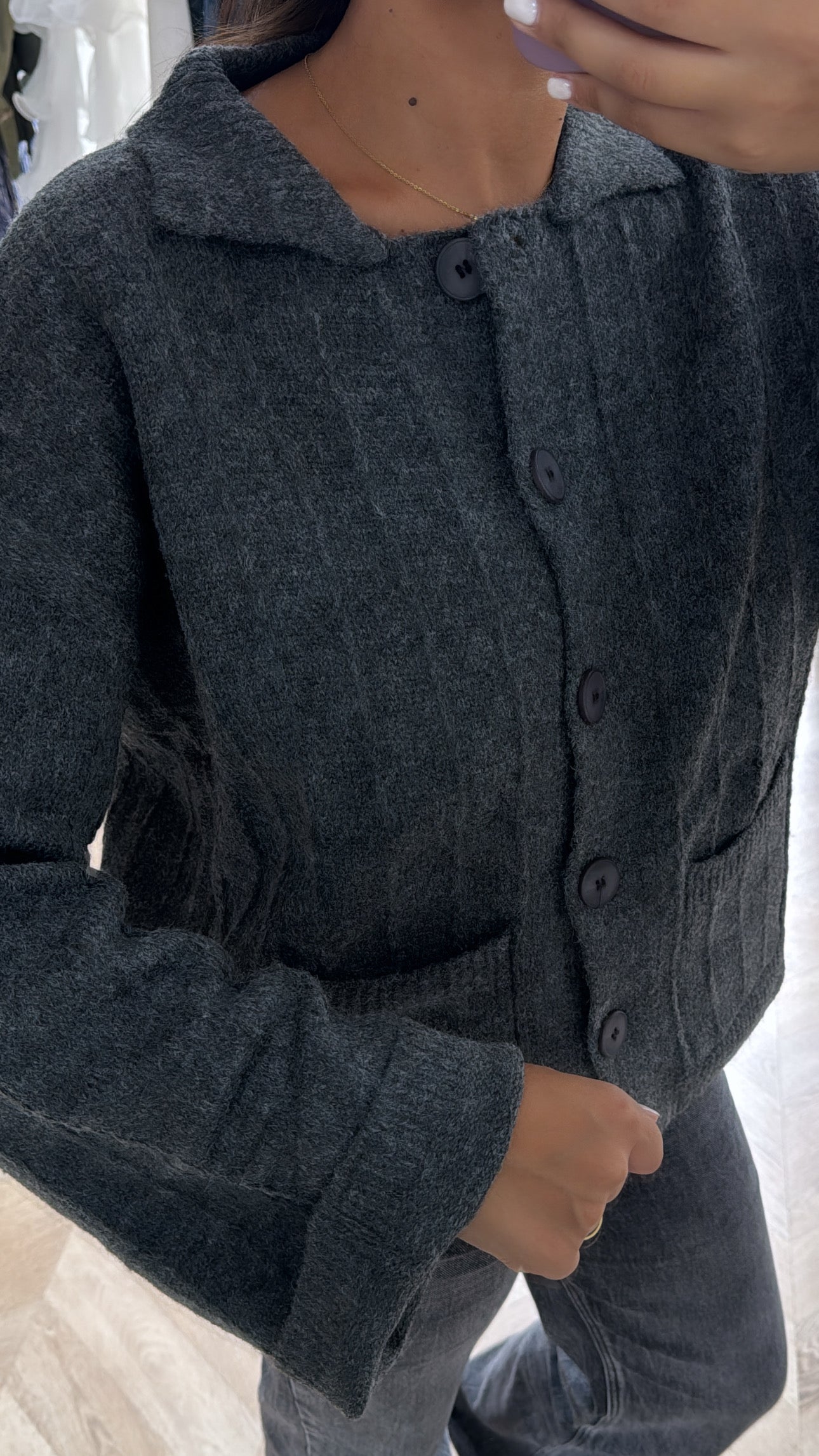 GILET GRIS