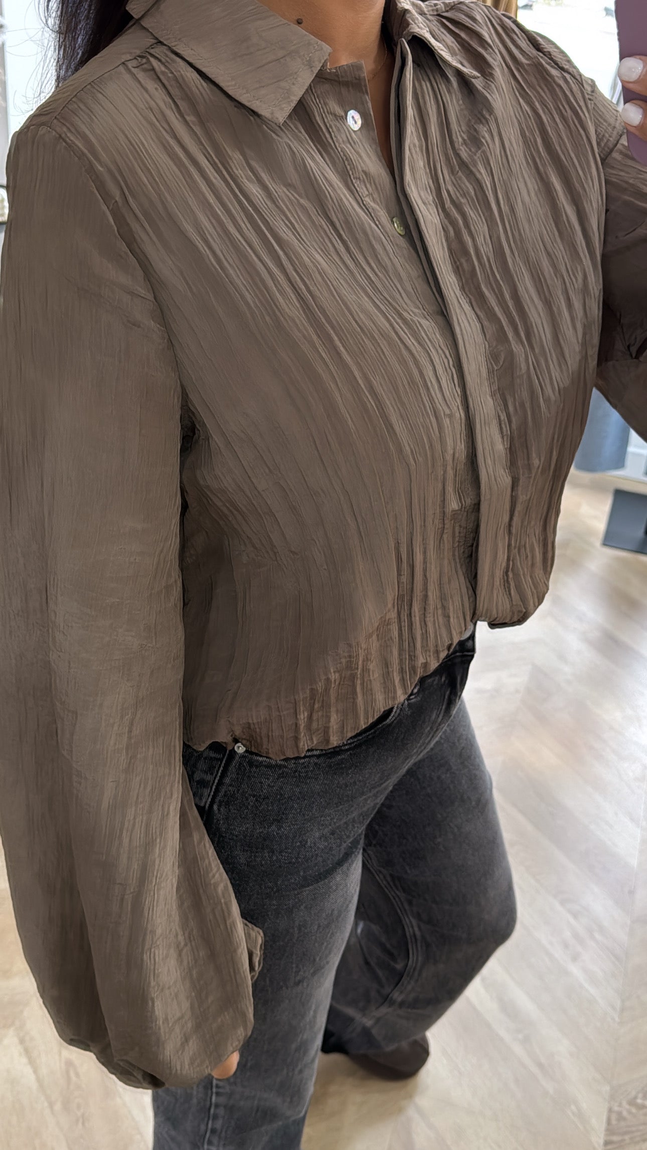 CHEMISIER MARRON