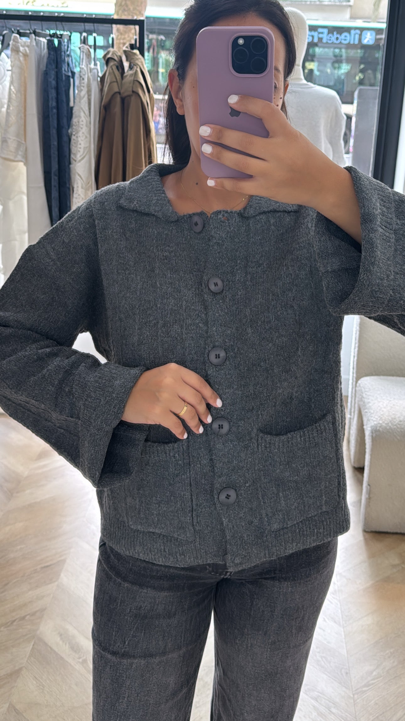 GILET GRIS