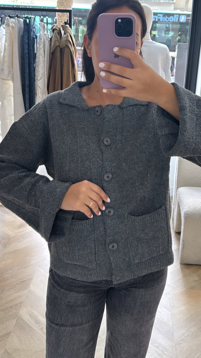 GILET GRIS