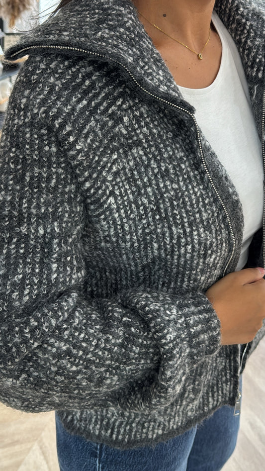 GILET ELODIE [GRIS]