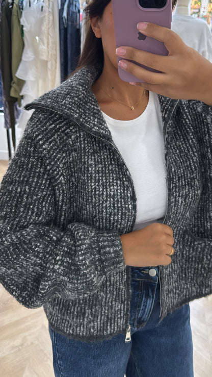 GILET ELODIE [GRIS]
