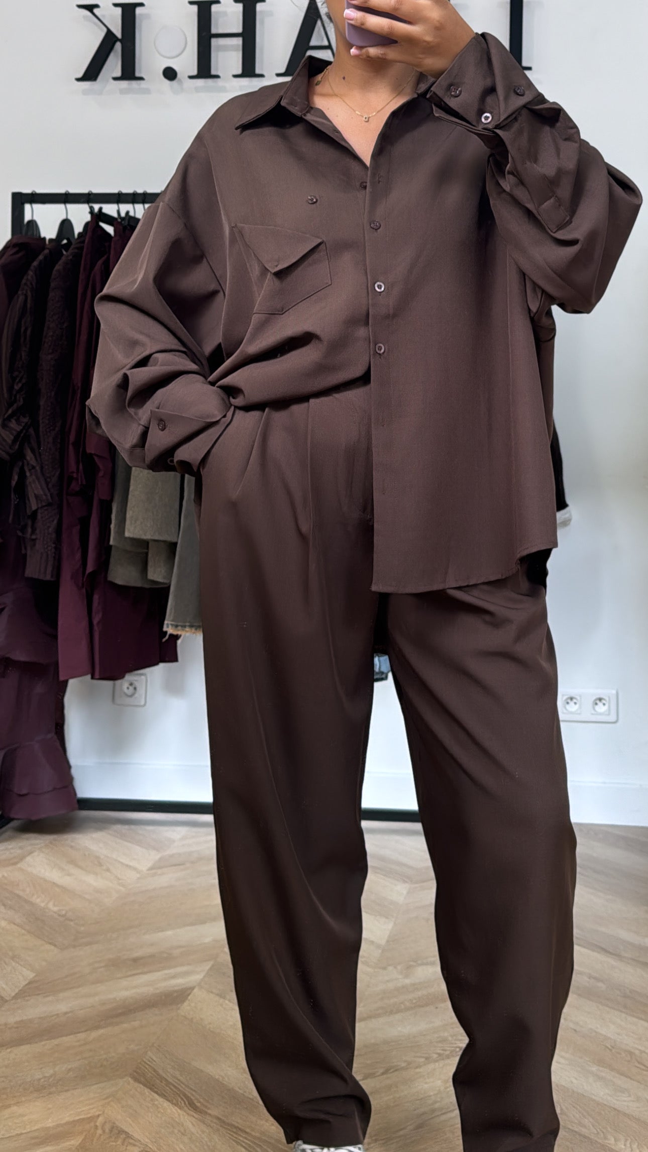 ENSEMBLE NOUR [MARRON]