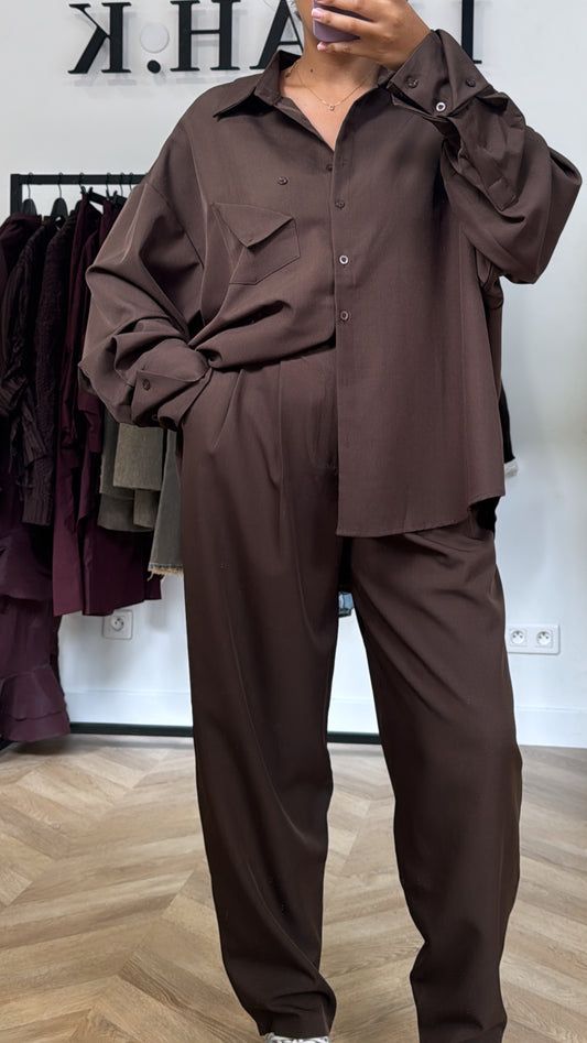 ENSEMBLE NOUR [MARRON]