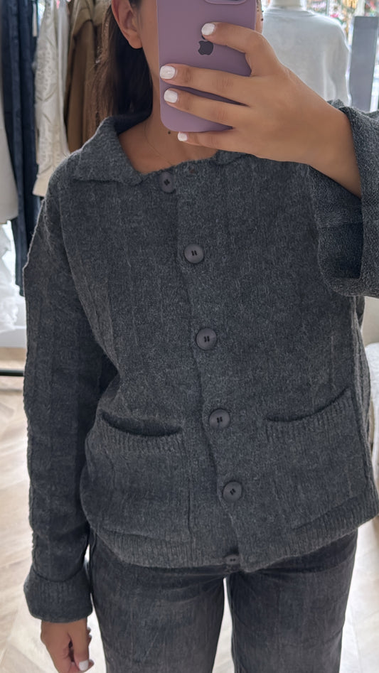 GILET GRIS