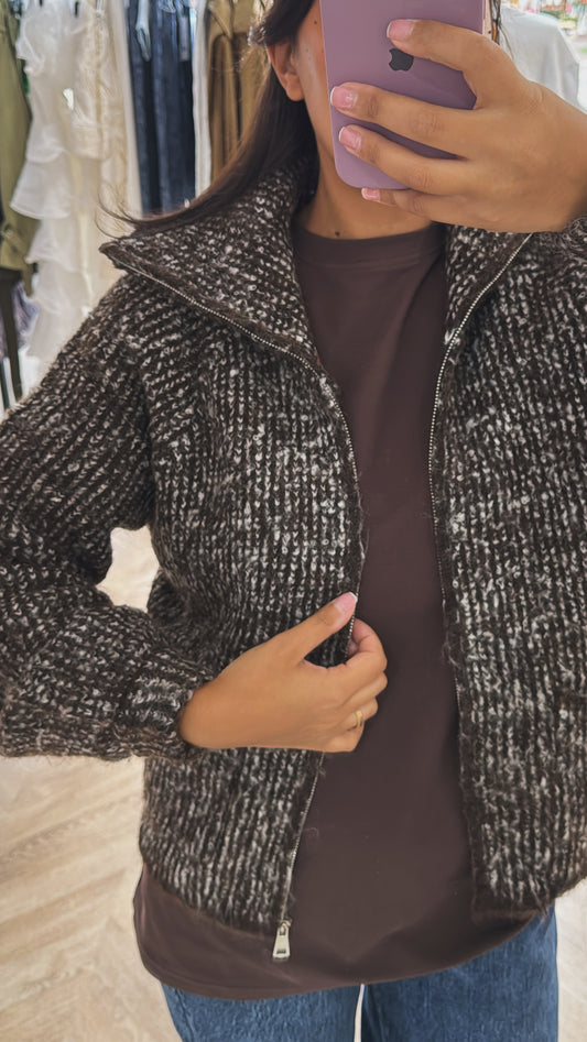 GILET ELODIE [MARRON]