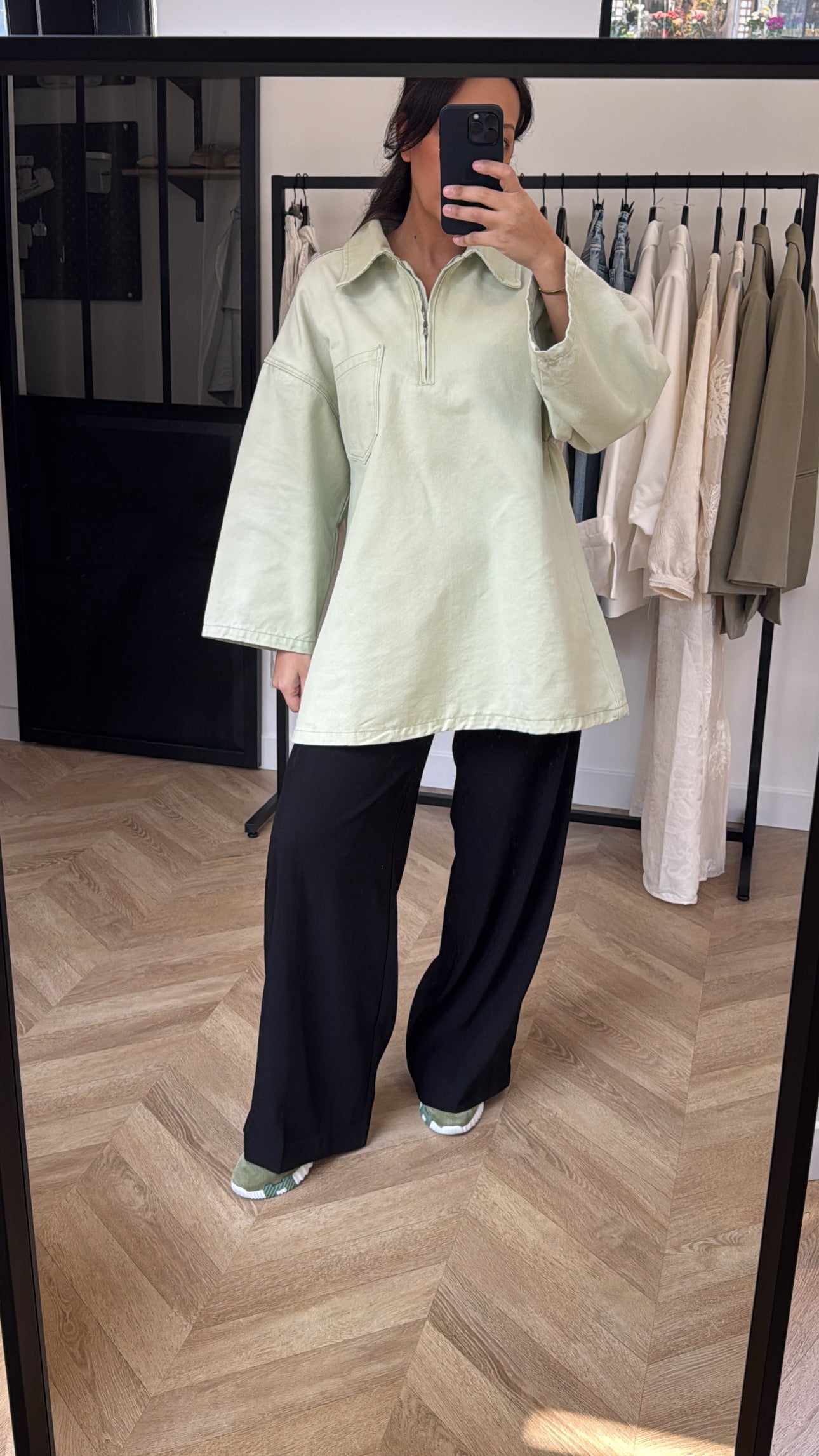 CHEMISE EN JEAN [VERT POMME]