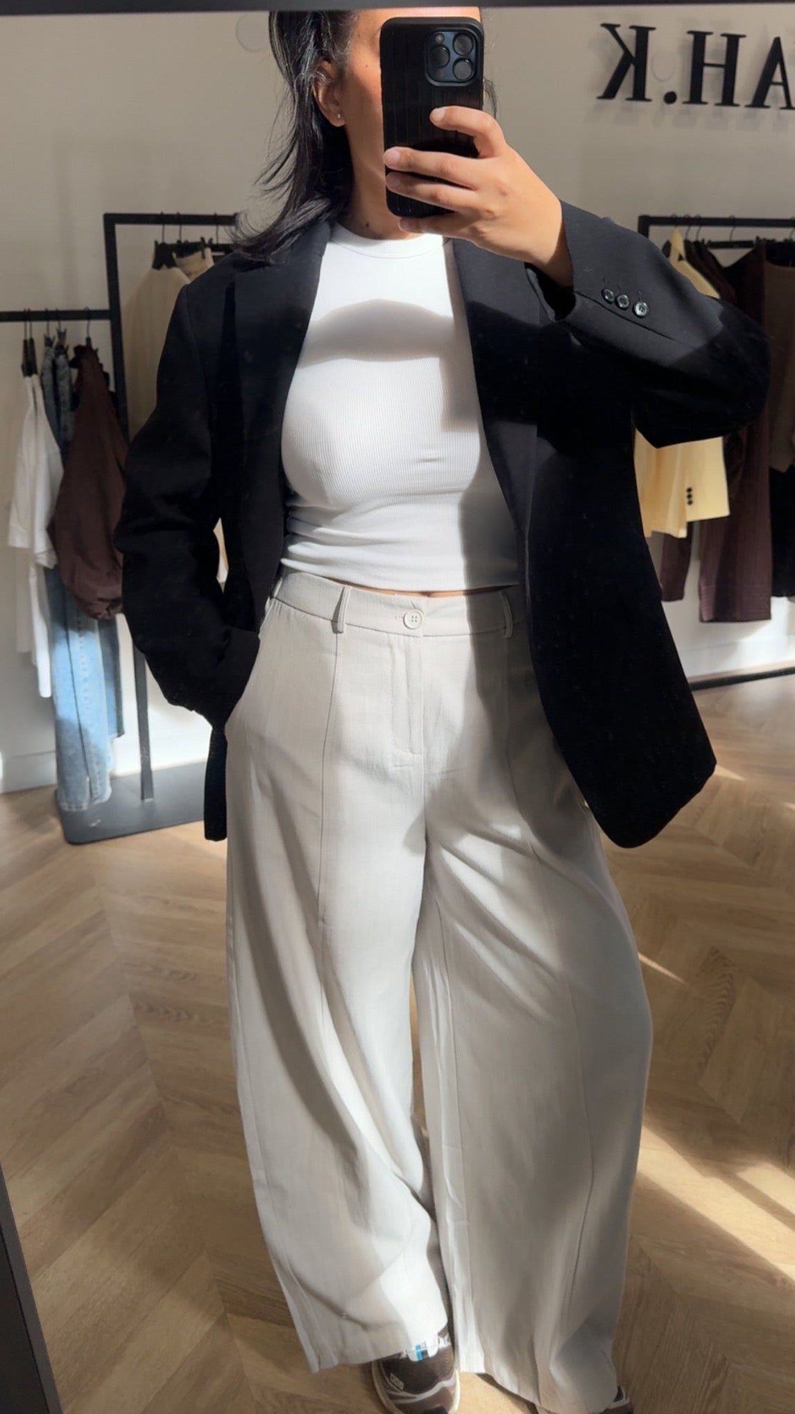 PANTALON PINCE [GRIS CLAIR]