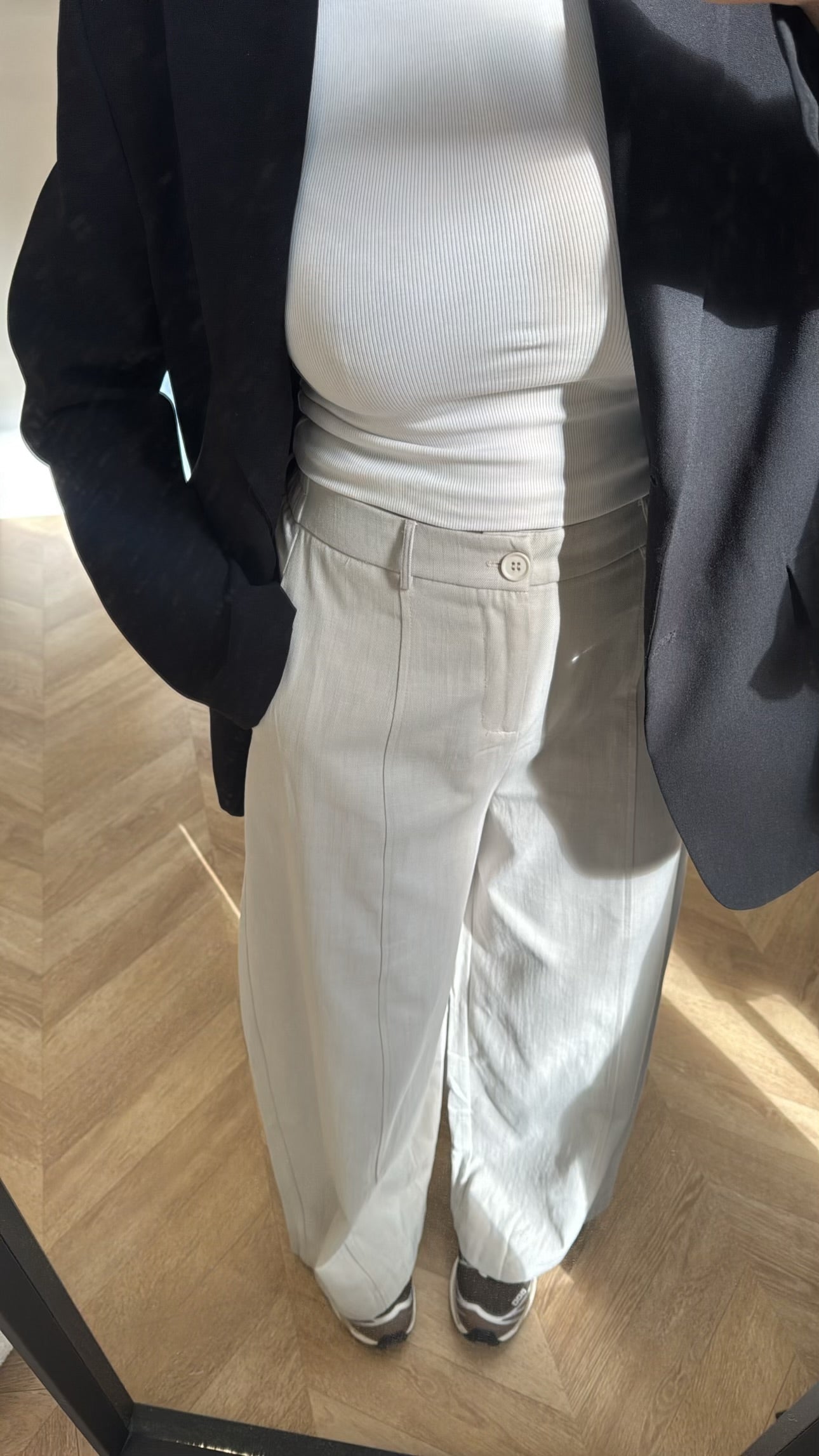 PANTALON PINCE [GRIS CLAIR]