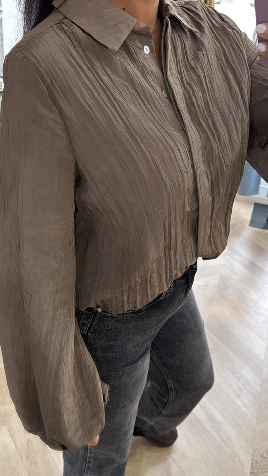 CHEMISIER MARRON