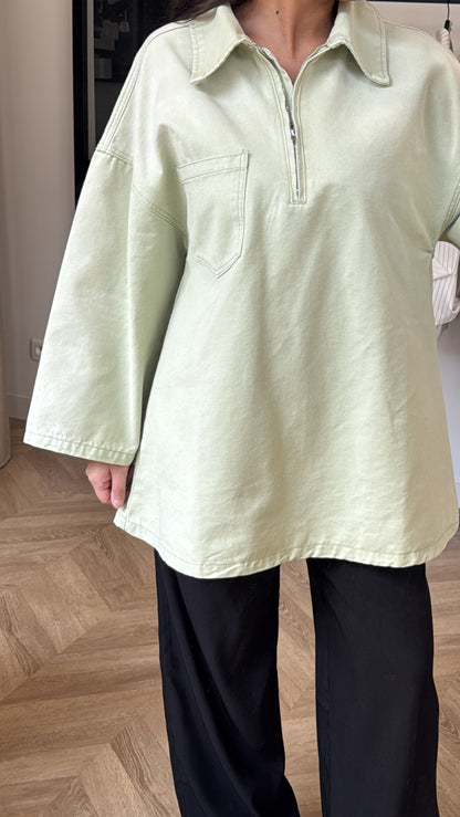 CHEMISE EN JEAN [VERT POMME]
