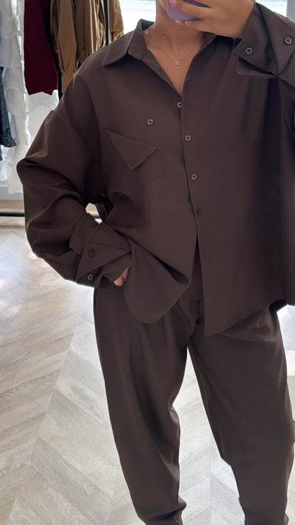 ENSEMBLE NOUR [MARRON]